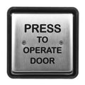 Norton Door Controls 501N 4-1/2" Square Door Switch with Black Letters Stainless Steel 501N